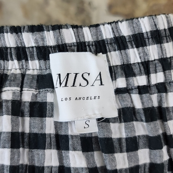 Misa S SMALL Mirela Gingham are Buffalo Checked Plaid Dress - Picture 8 of 9